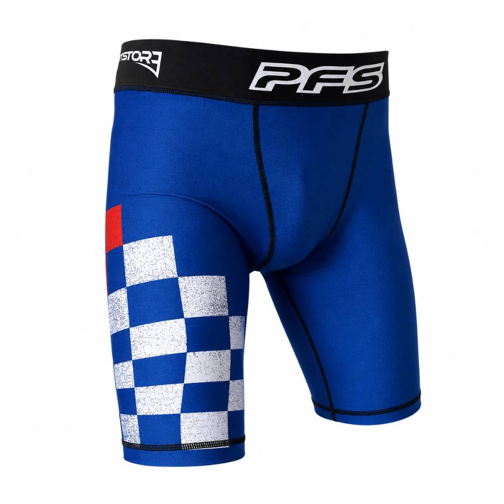 MMA kompresijske hlače Croflag 2.0 Blue